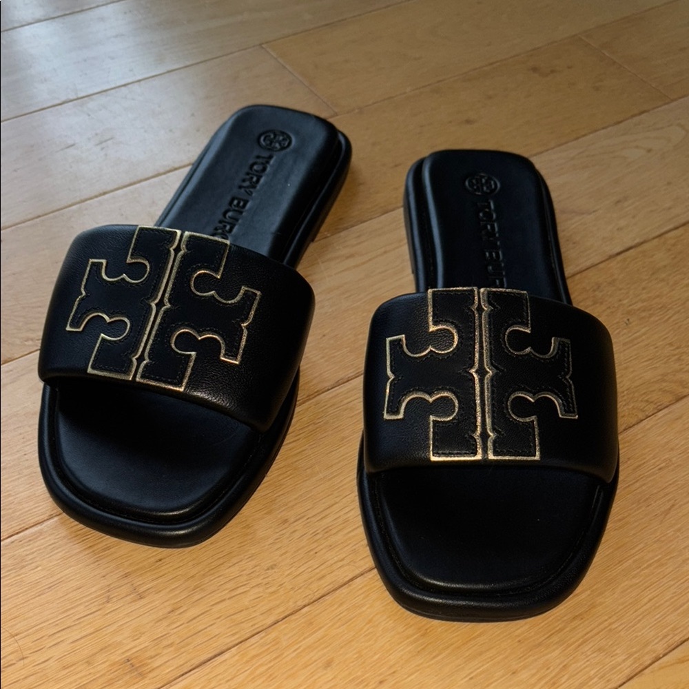 Tory Burch Double T Sport Slides